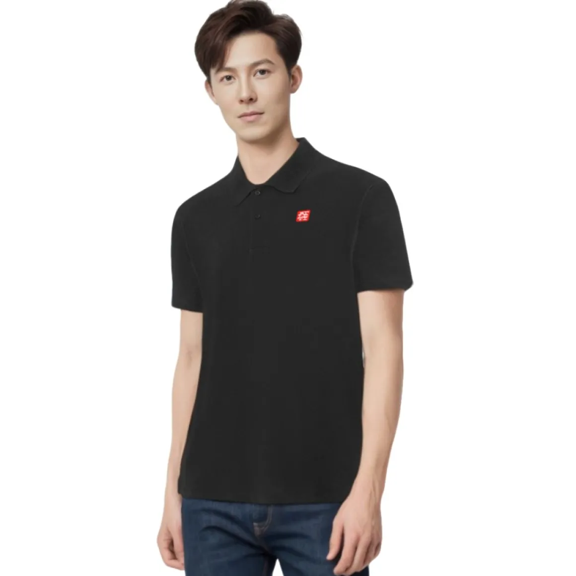 New BLACK PATCH POLO T-shirts And Polos